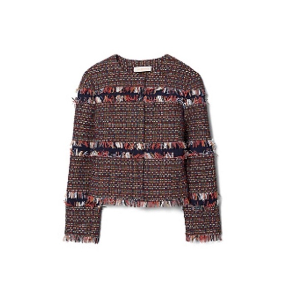 NWT Tory burch Tweed jacket Size 0 - Picture 4 of 4